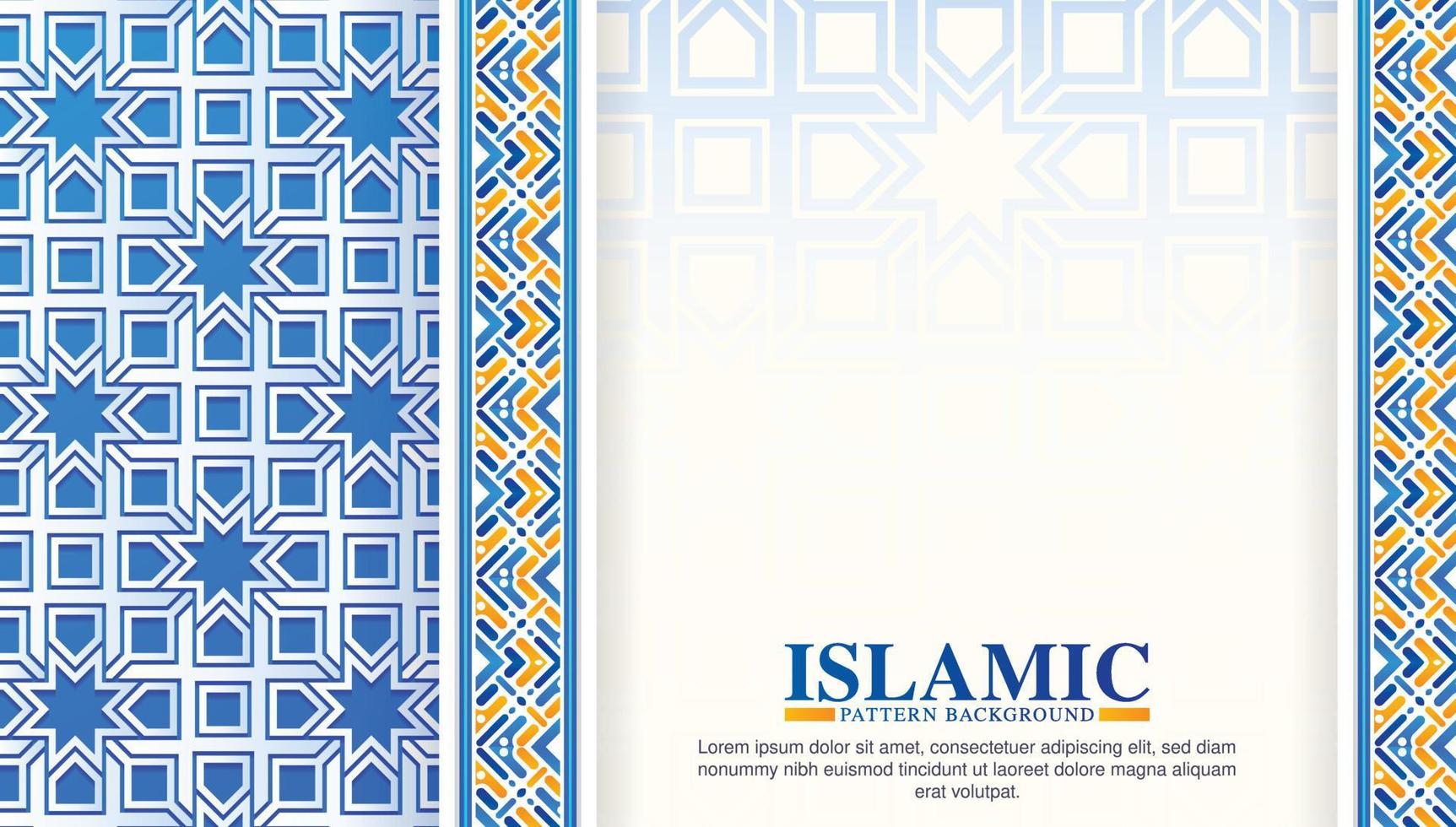 kleurrijke islamitische arabische patroonachtergrond vector