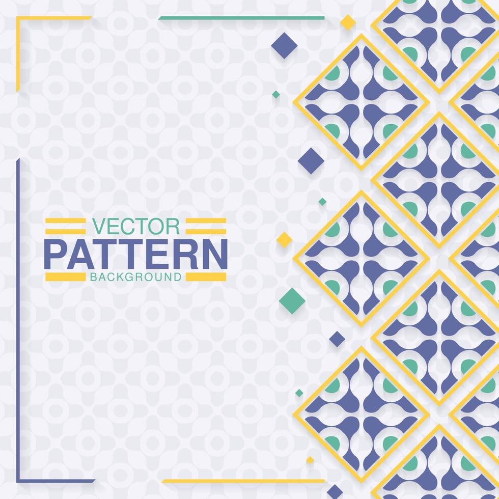 kleurrijke ornament patroon ontwerp achtergrond vector
