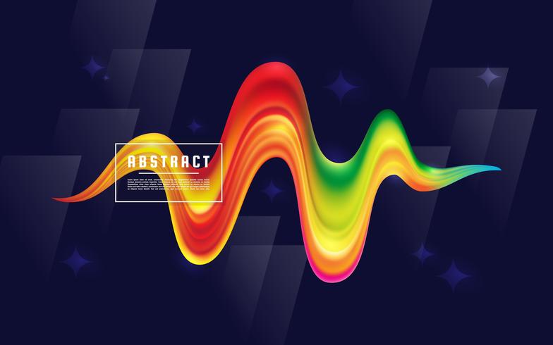 Wave Flow Achtergrond vector