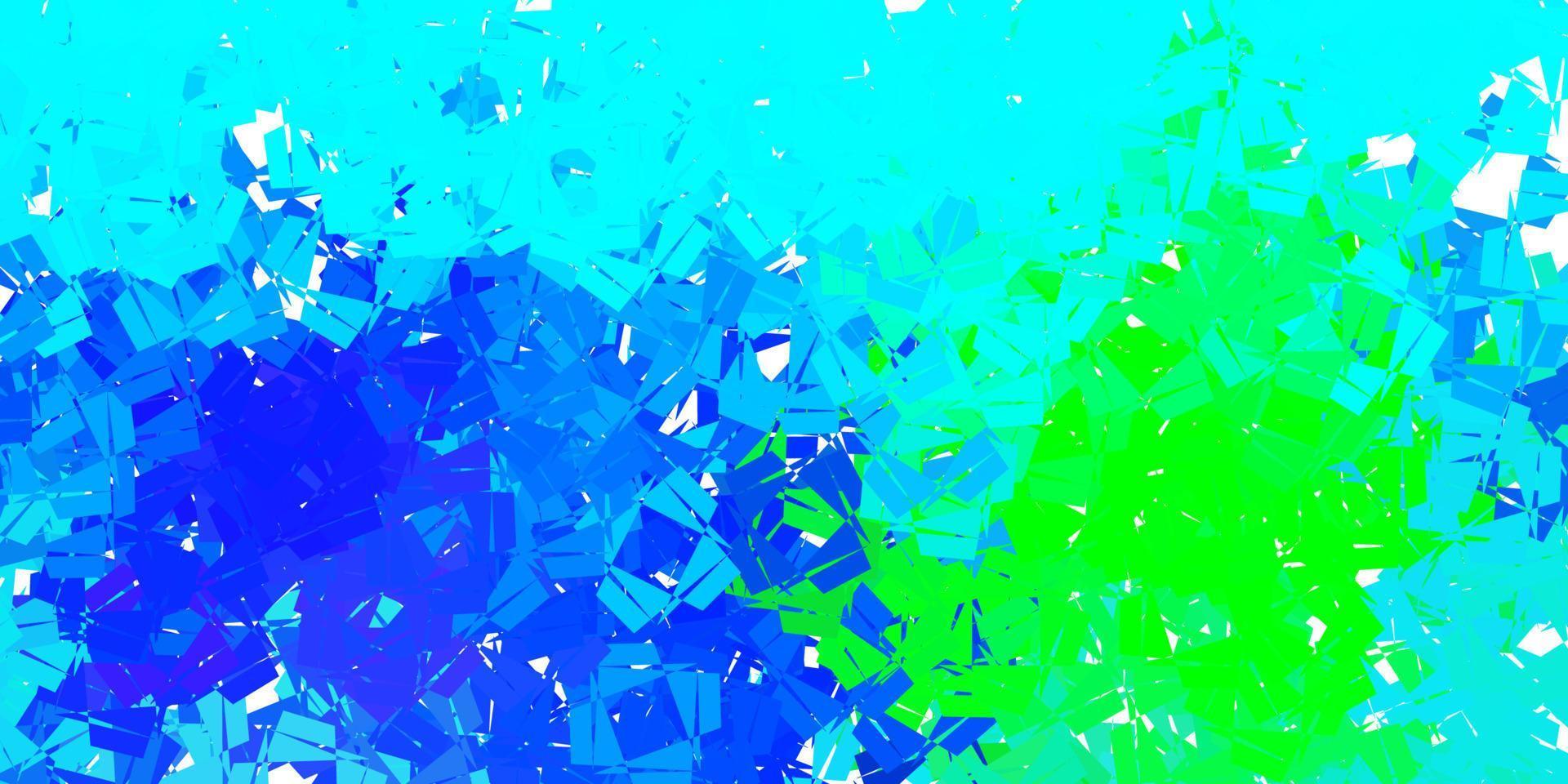 lichtblauwe, groene vector abstracte driehoek textuur.