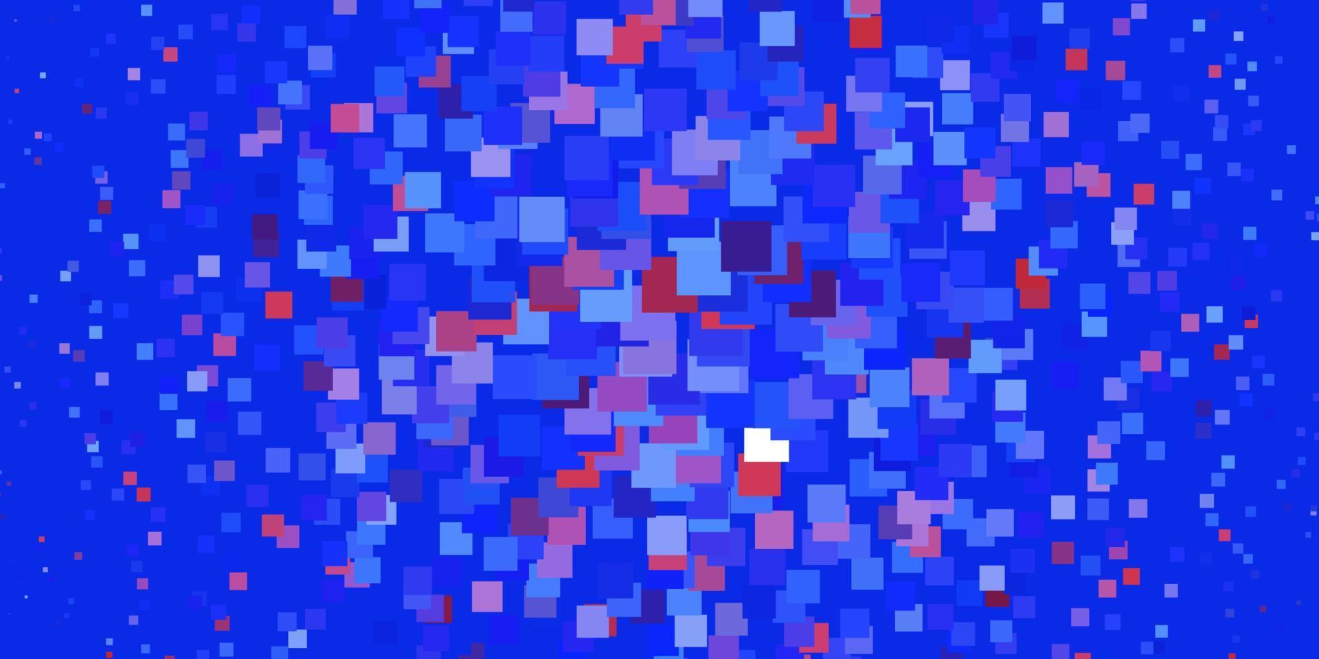 lichtblauwe, rode vectorachtergrond met rechthoeken. vector