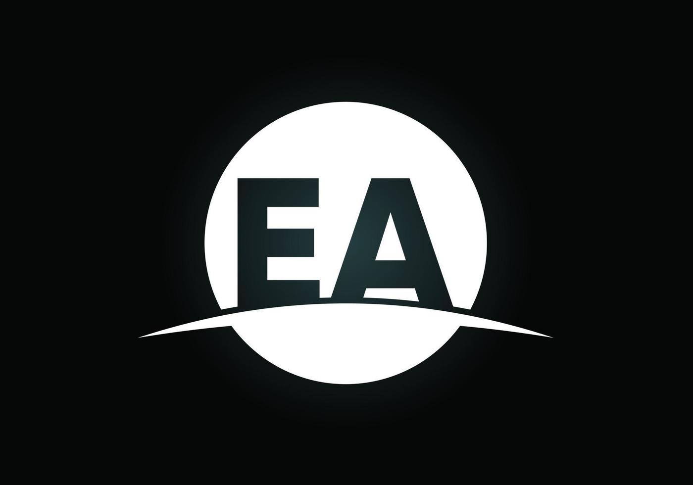 beginletter ea logo ontwerp vector. grafisch alfabetsymbool voor bedrijfsidentiteit vector