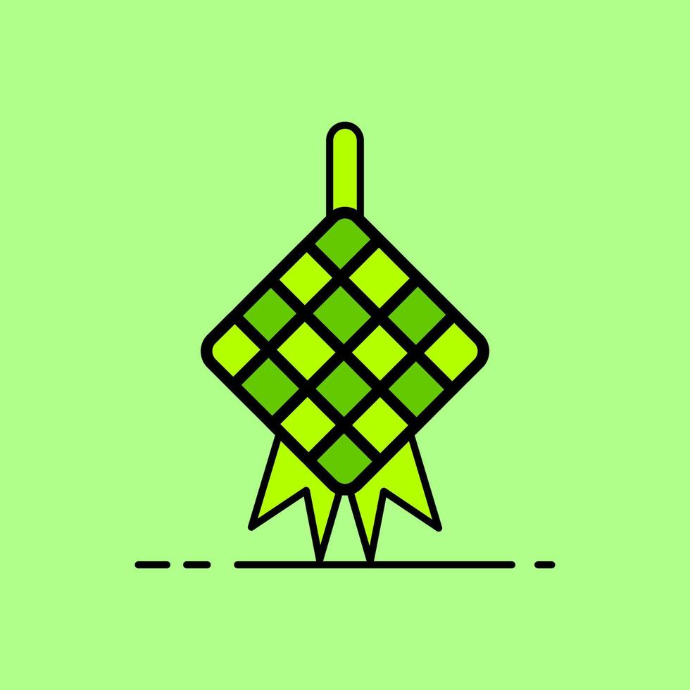 ketupat pictogram ontwerp vector