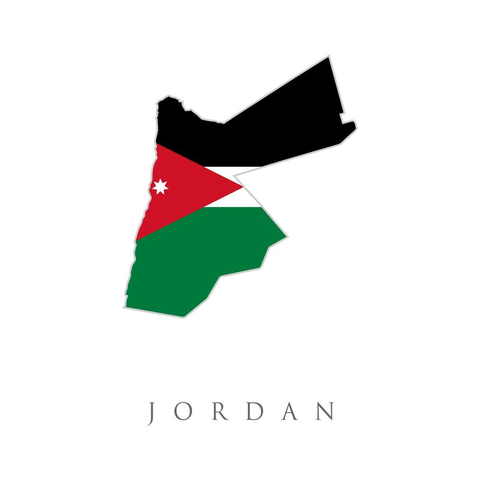 vectorillustratie van de vlag van Jordanië map.flag van het Hasjemitisch Koninkrijk Jordanië. ontwerp voor de mensheid, vrede, donaties, liefdadigheid en anti-oorlog. vector