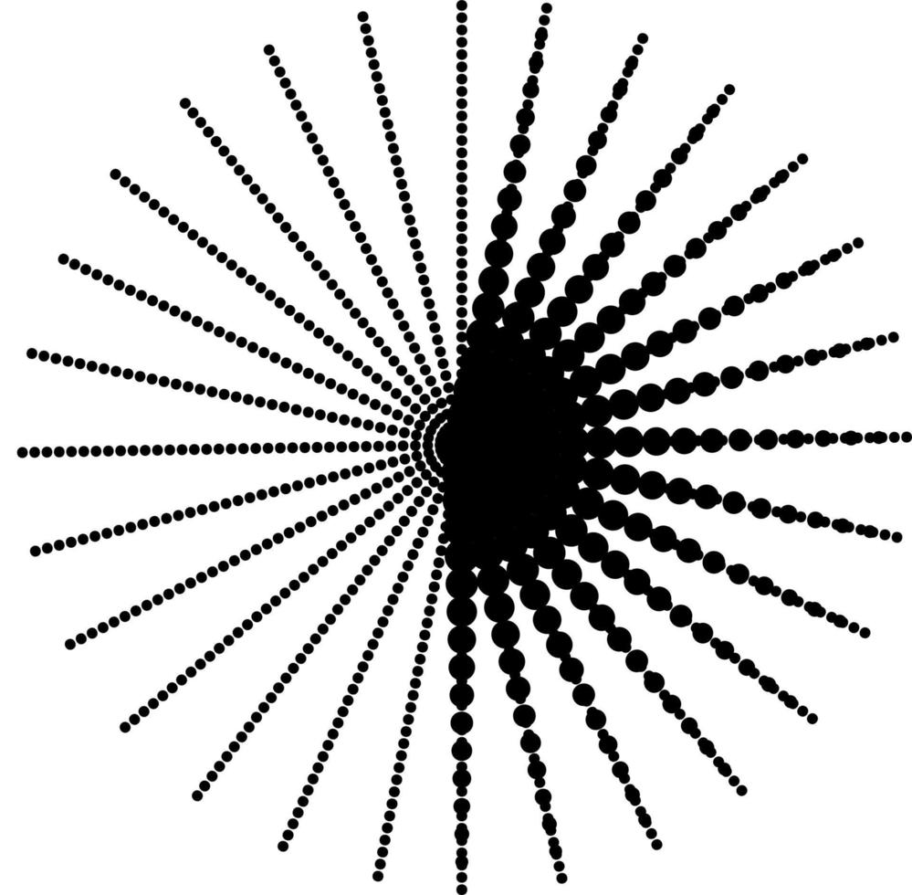 halftoonpatroon in cirkelstijl. vector