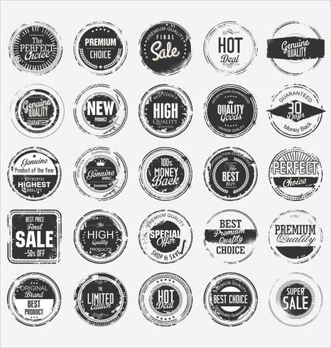 Retro vintage badges en labels-collectie vector