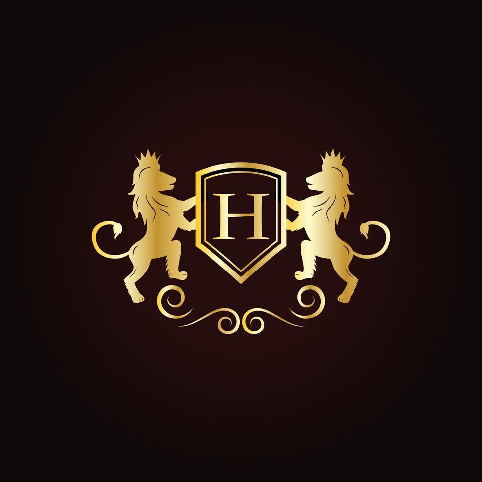 nieuw premium luxe logo-ontwerp in vector voor restaurant, royalty, boetiek, café, hotel, heraldisch, sieraden, mode en andere vectorillustratie