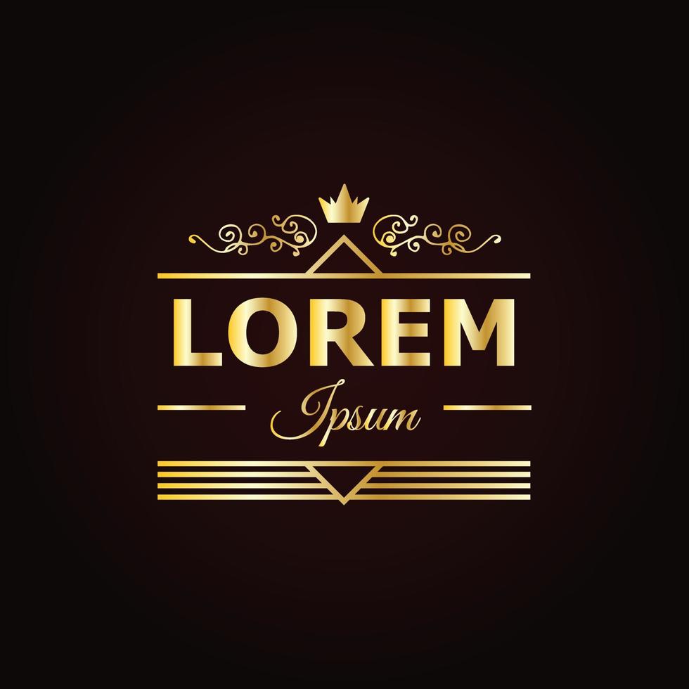 nieuw premium luxe logo sjabloonontwerp in vector voor onroerend goed, gebouw, restaurant, royalty, boetiek, café, hotel, heraldisch, sieraden, mode en andere vectorillustratie