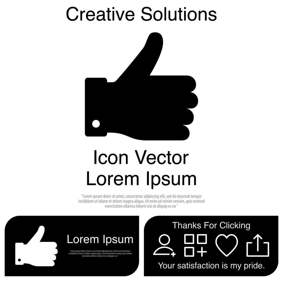 duim omhoog pictogram vector eps 10