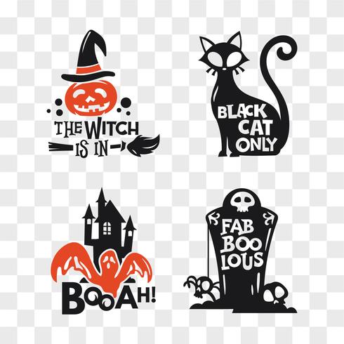 Set van Halloween iconen vector