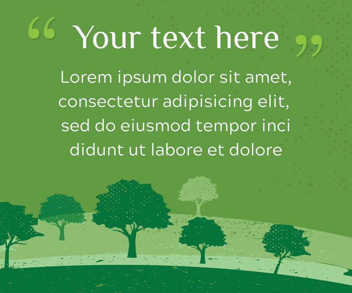 vector van de natuur, ecologie, biologisch, milieu banners. webbanner van schone groene omgeving met grunge-stijl
