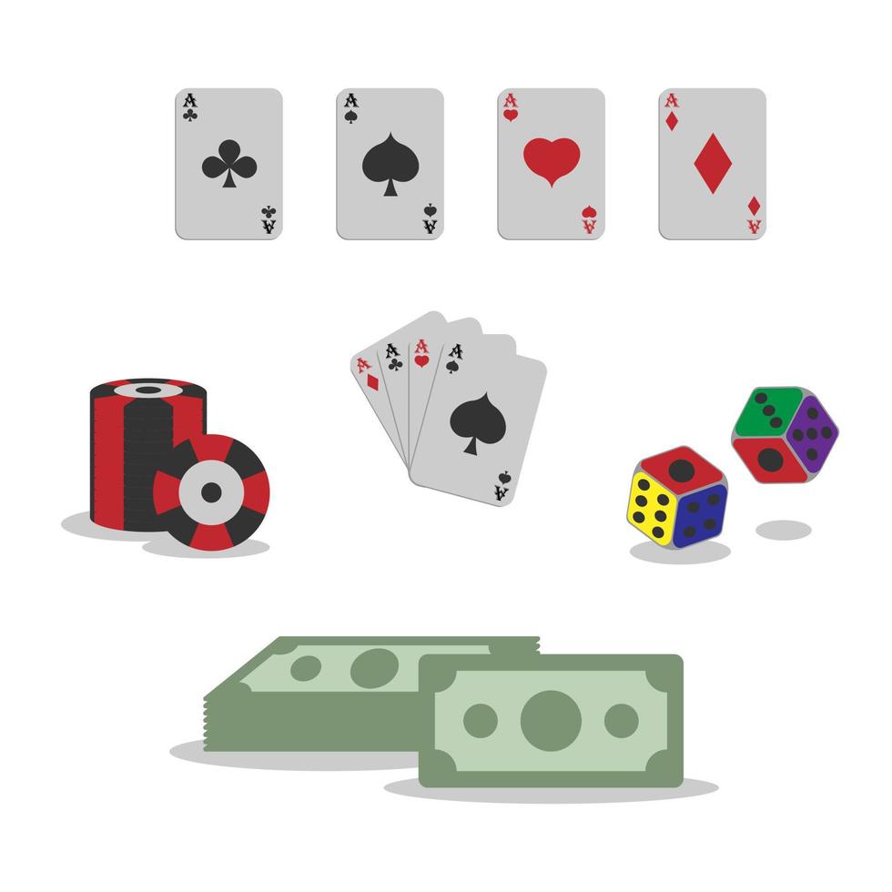 gokartikelen in het casino vector