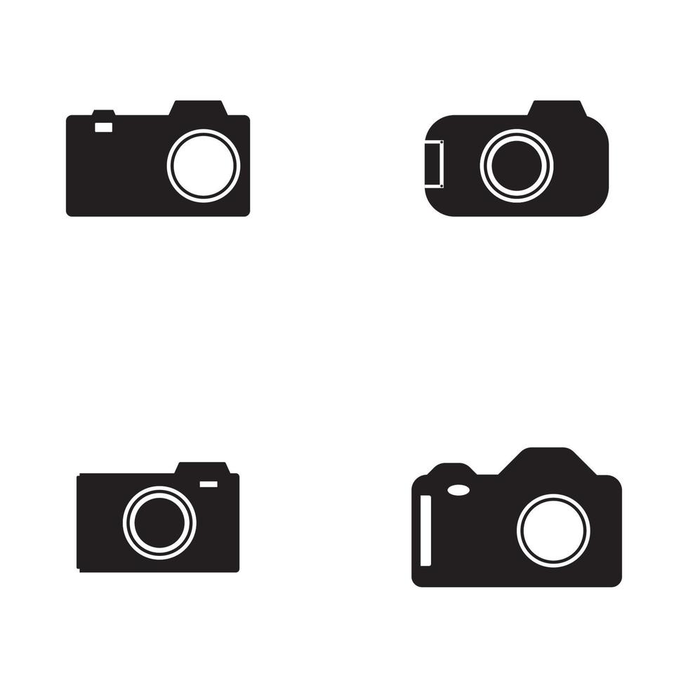 camerapictogram ingesteld. fotografie pictogrammen instellen. beveiligingscamera icoon. foto- en videopictogram. multimedia icon set platte lijn vector iconen