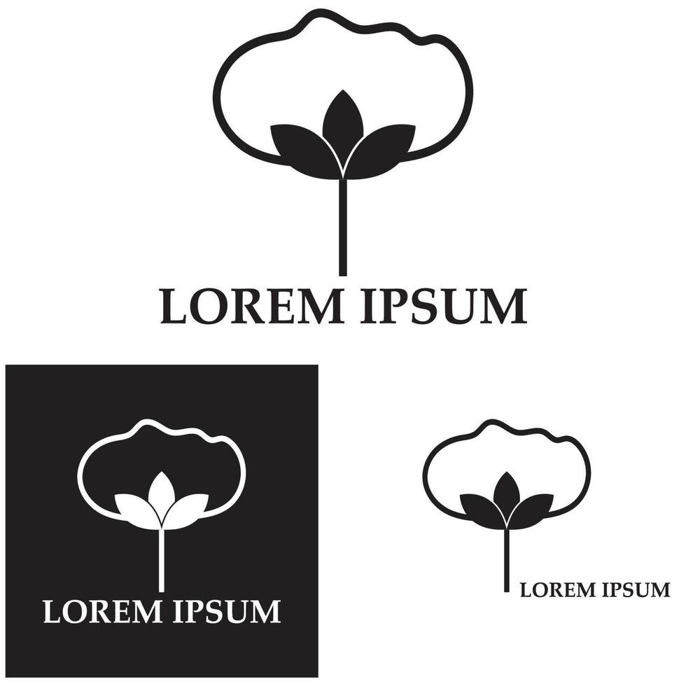 katoen logo illustratie vector ontwerp