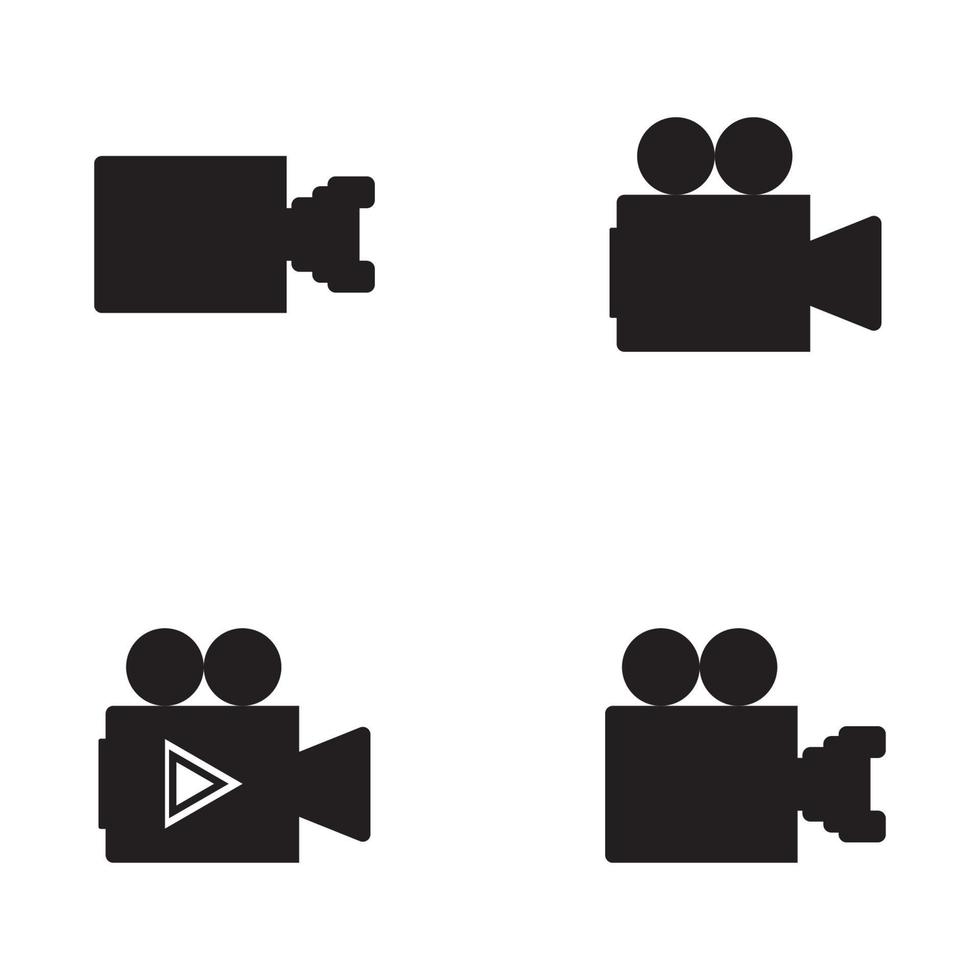 camerapictogram ingesteld. fotografie pictogrammen instellen. beveiligingscamera icoon. foto- en videopictogram. multimedia icon set platte lijn vector iconen