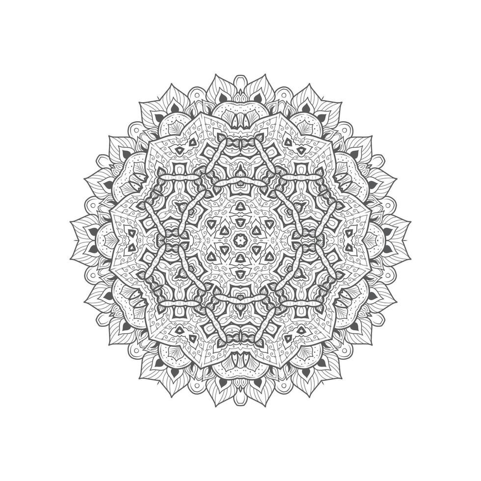 elegant lijntekeningen mandala-ontwerp vector