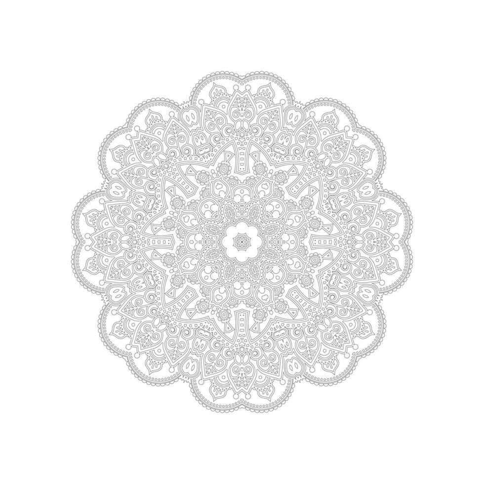 lijn kunst mandala vector voor ontwerp