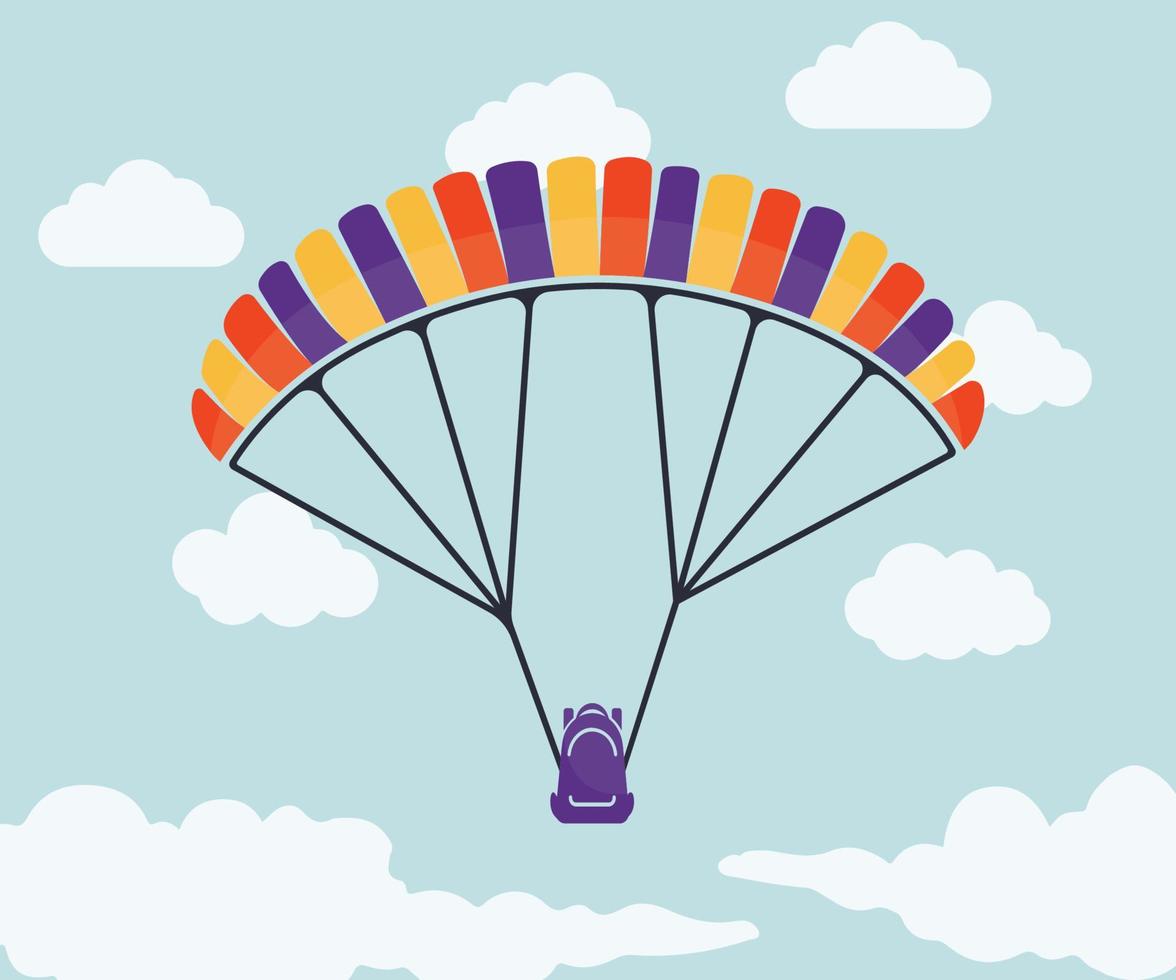 paragliding vector symbool ontwerp en pictogram