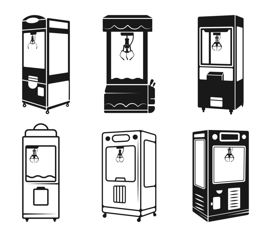 kraan klauw machine bundel creatieve vectoren. vector