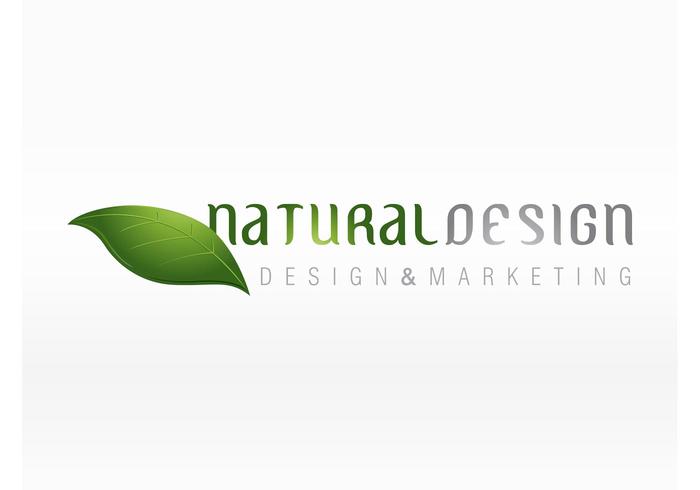 Natuurlijk Blad Logo vector