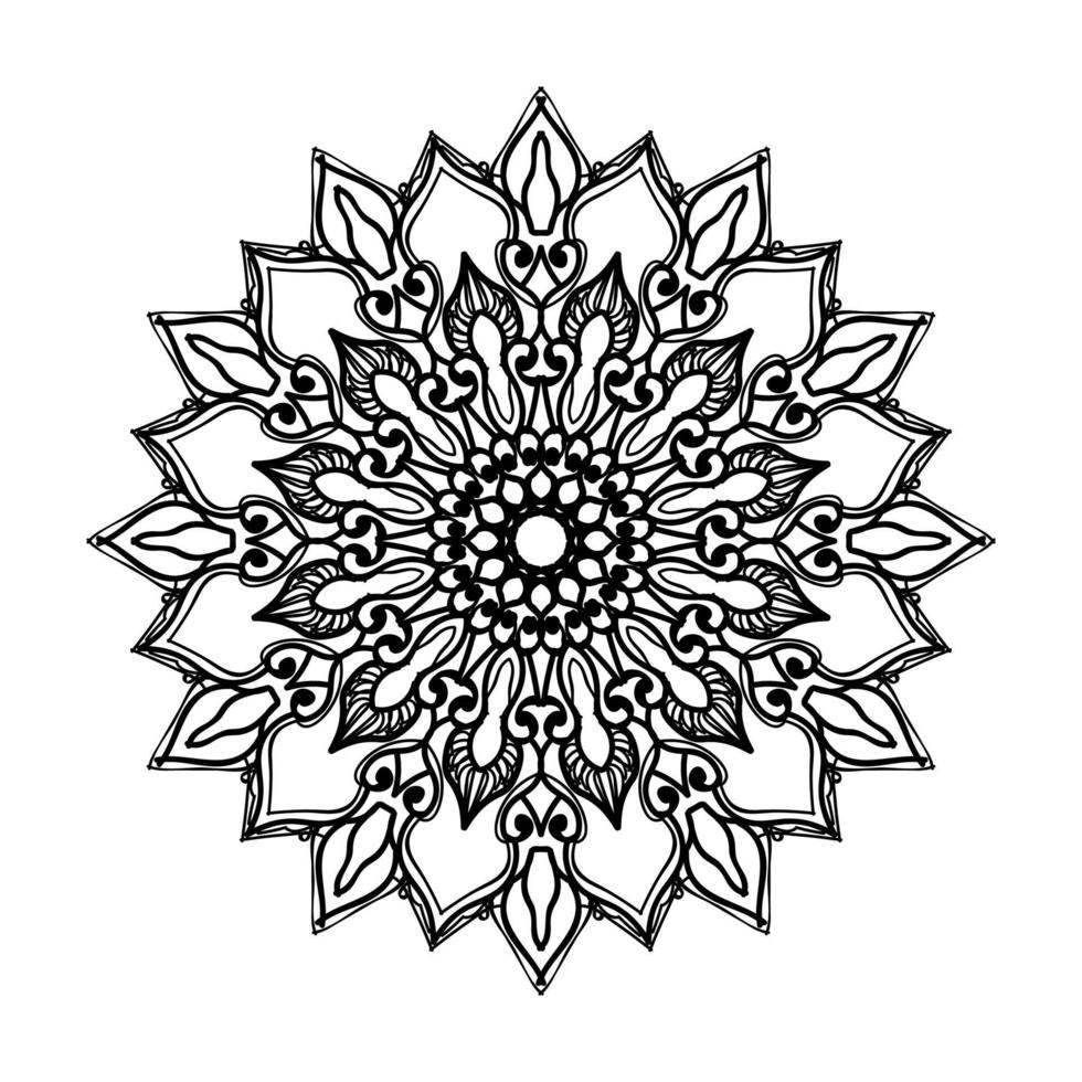 handgetekende mandala. decoratie in etnische oosterse doodle sieraad. vector