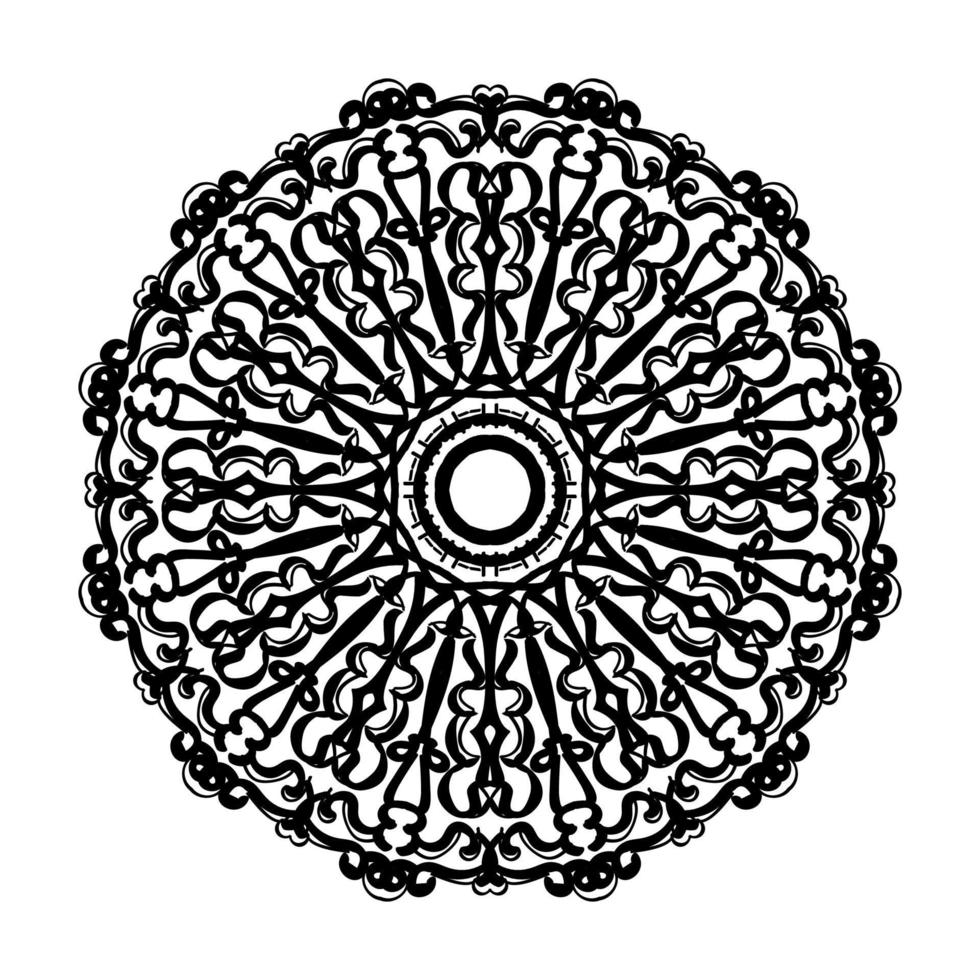 handgetekende mandala. decoratie in etnische oosterse doodle sieraad. vector