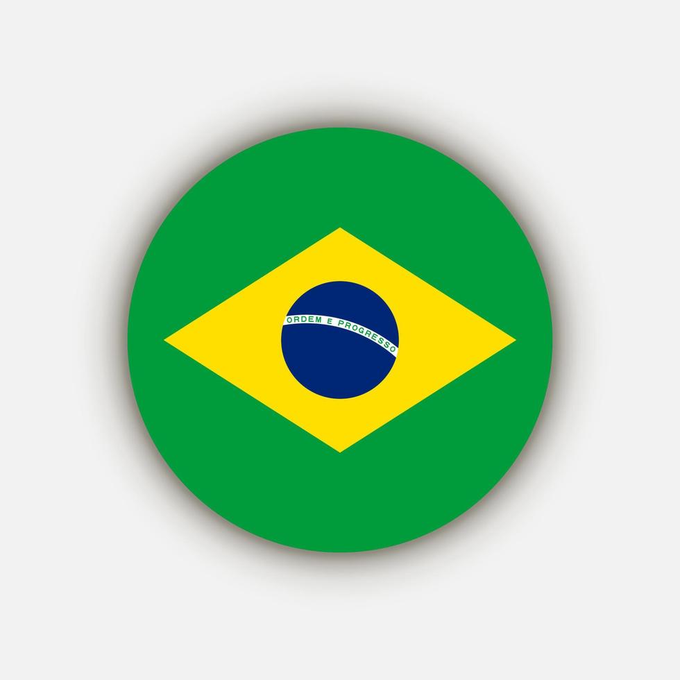 land Brazilië. braziliaanse vlag. vectorillustratie. vector