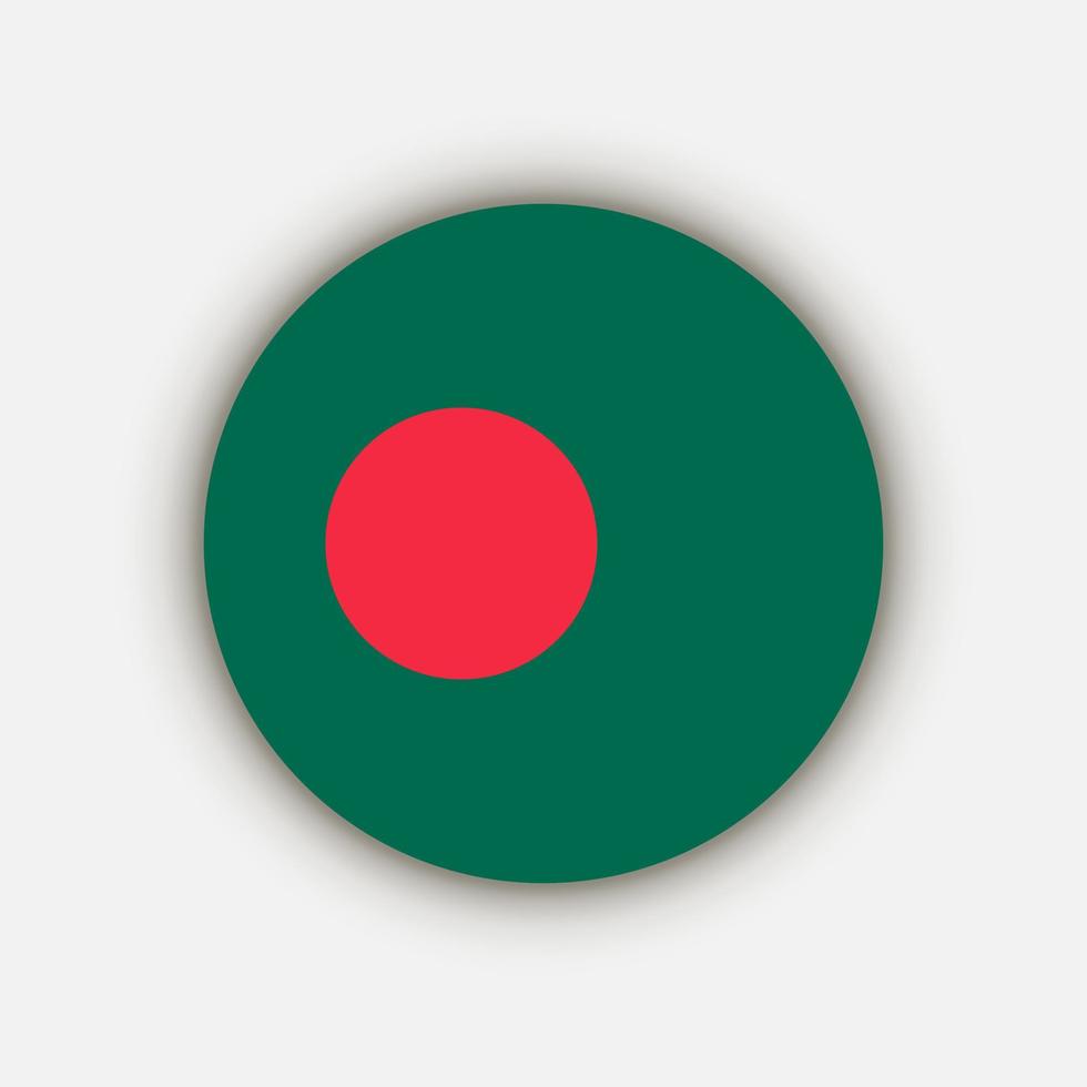 land Bangladesh. vlag van Bangladesh. vectorillustratie. vector