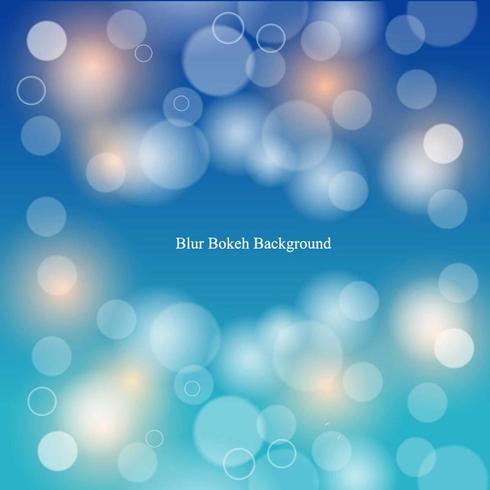 Blue Blur bokeh achtergrond met kleurovergang vector