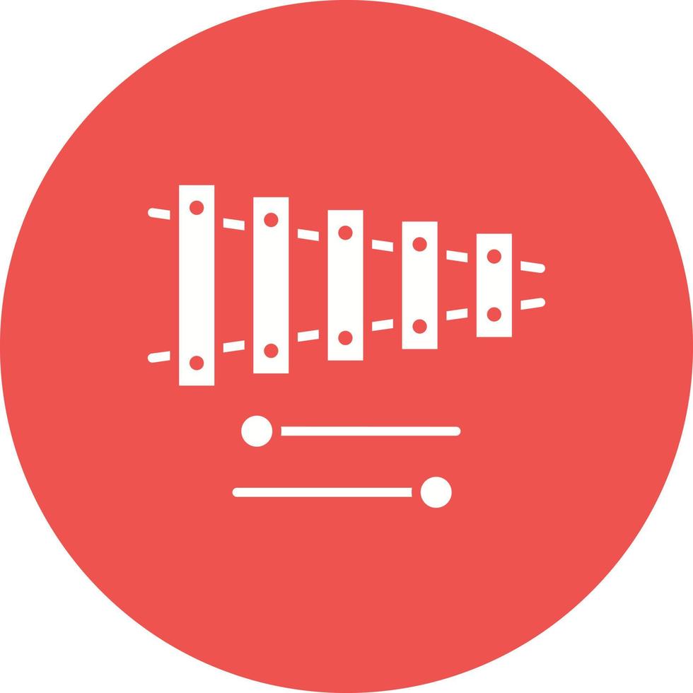 xylofoon glyph-pictogram vector