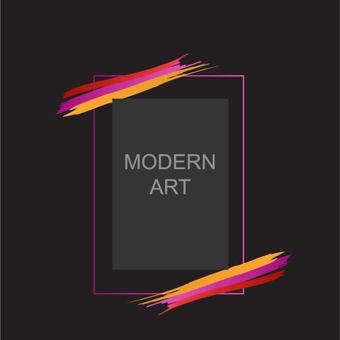 Ontwerp met moderne kunstlijst vector
