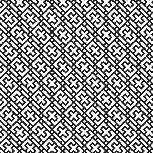 Modern geometrisch naadloos patroon met plussymbolen vector