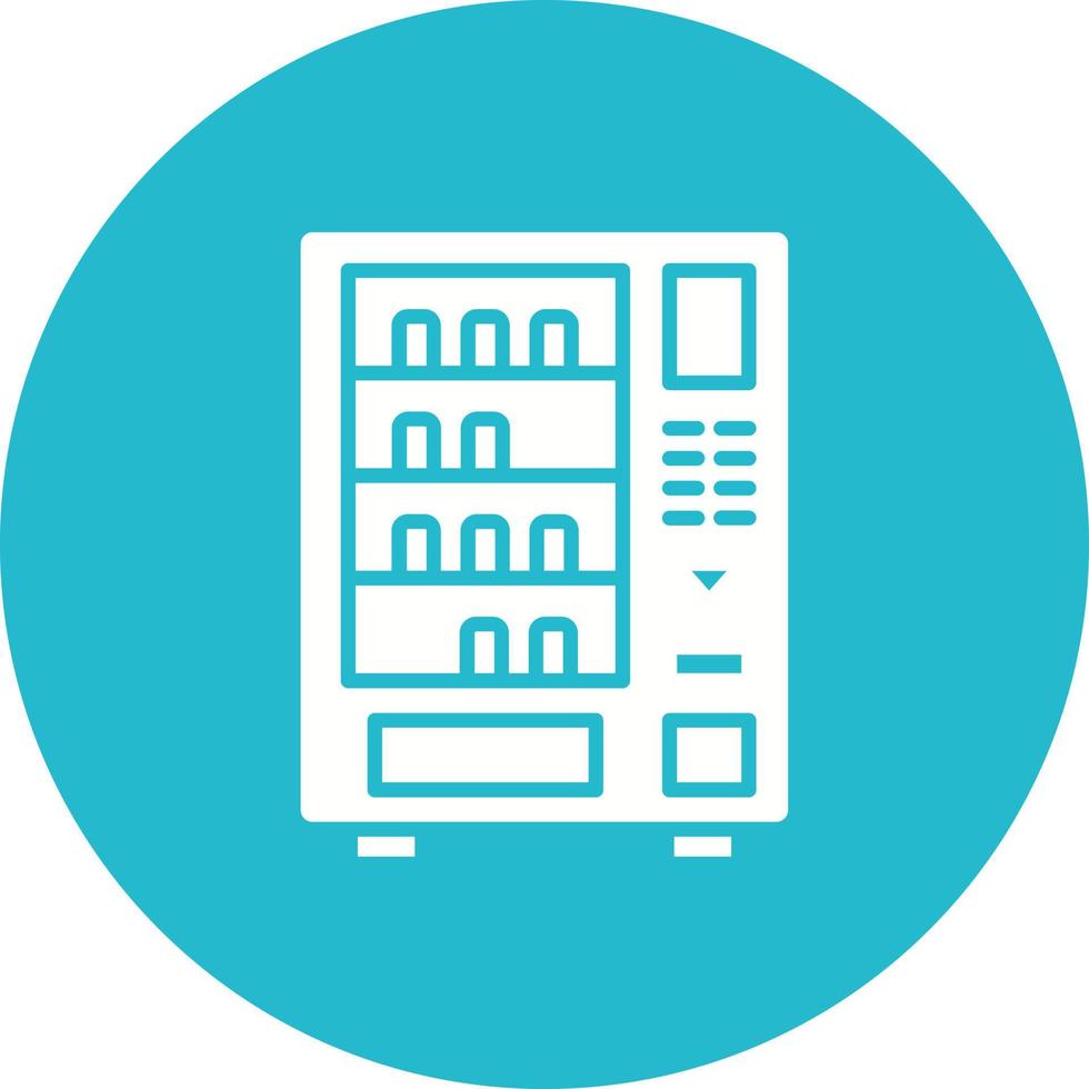 automaat glyph cirkel achtergrondpictogram vector