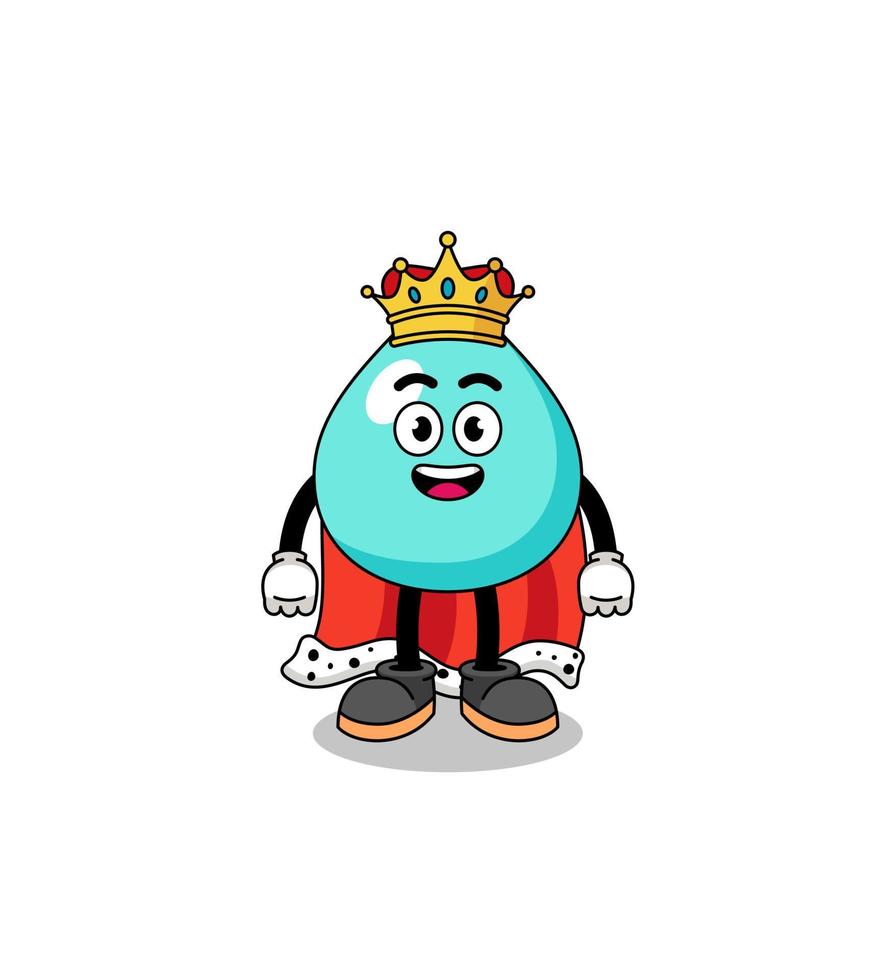 mascotteillustratie van waterkoning vector