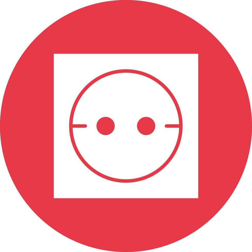 socket glyph cirkel achtergrond icoon vector