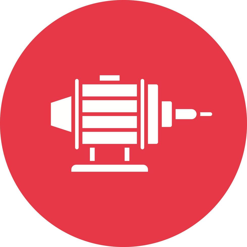 motor glyph cirkel achtergrond icoon vector