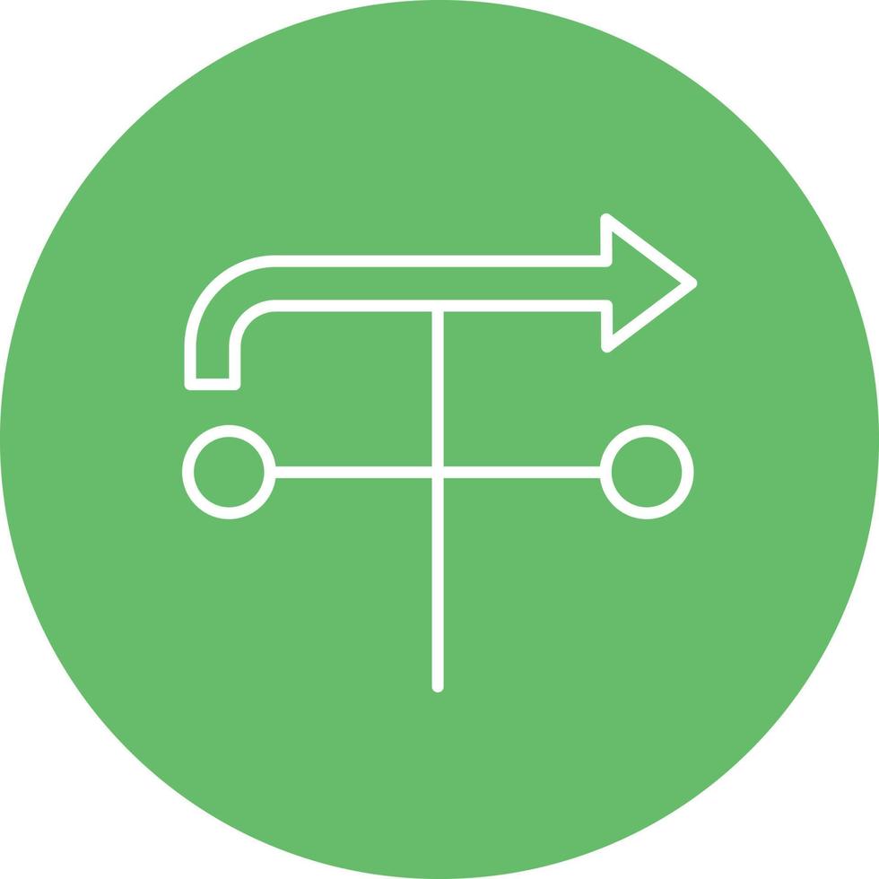 windwijzer lijn cirkel achtergrond pictogram vector