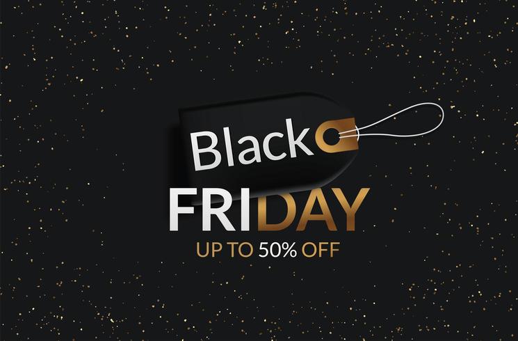 Black Friday uitverkoop tag vector