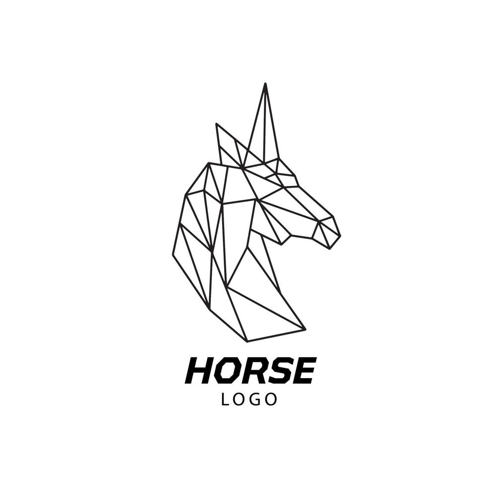 paard illustratie logo vector