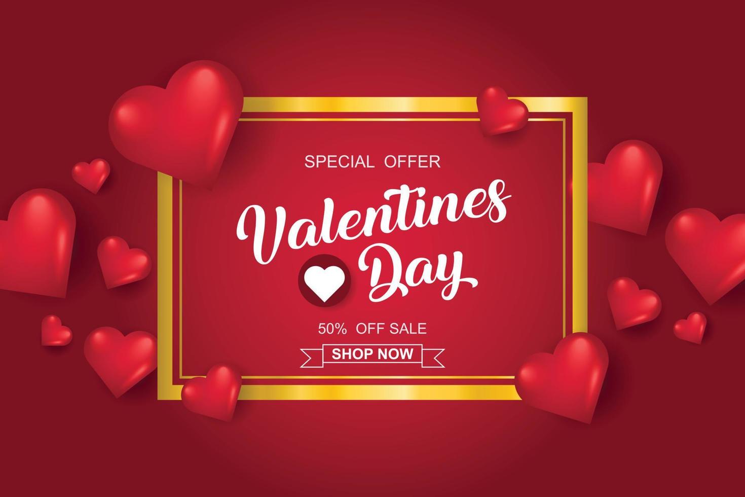 Valentijnsdag verkoop achtergrond met hart. vectorillustratie. behang, flyers, uitnodiging, posters, brochure, banners vector