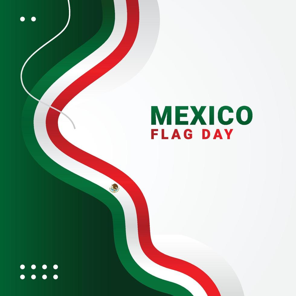 mexico vlag dag ontwerp vector