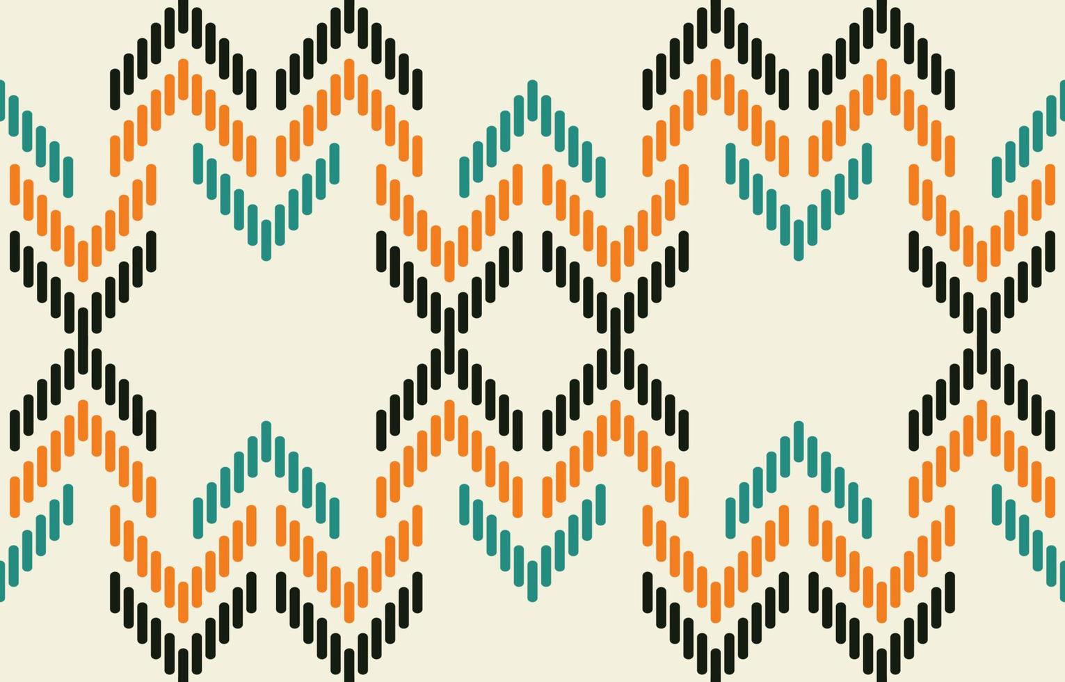 thnische Azteekse abstracte ikat-kunst. naadloze motief driehoek chevron patroon in tribale, navajo folk borduurwerk en mexicaanse stijl. geometrische kunst ornament print.design voor tapijt, behang, textiel. vector