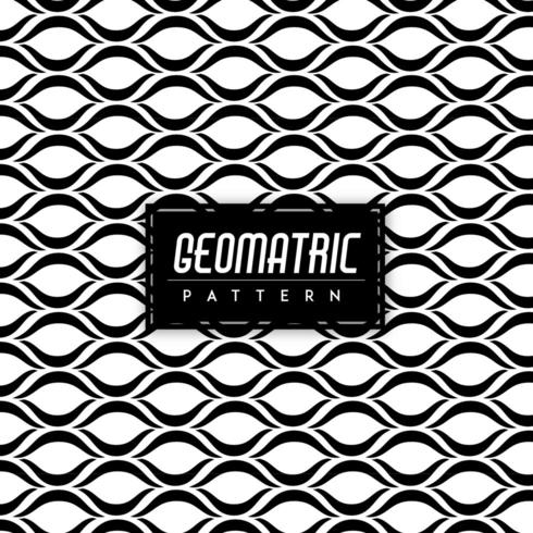 Zwart-wit geomatric naadloze patroon achtergrond vector