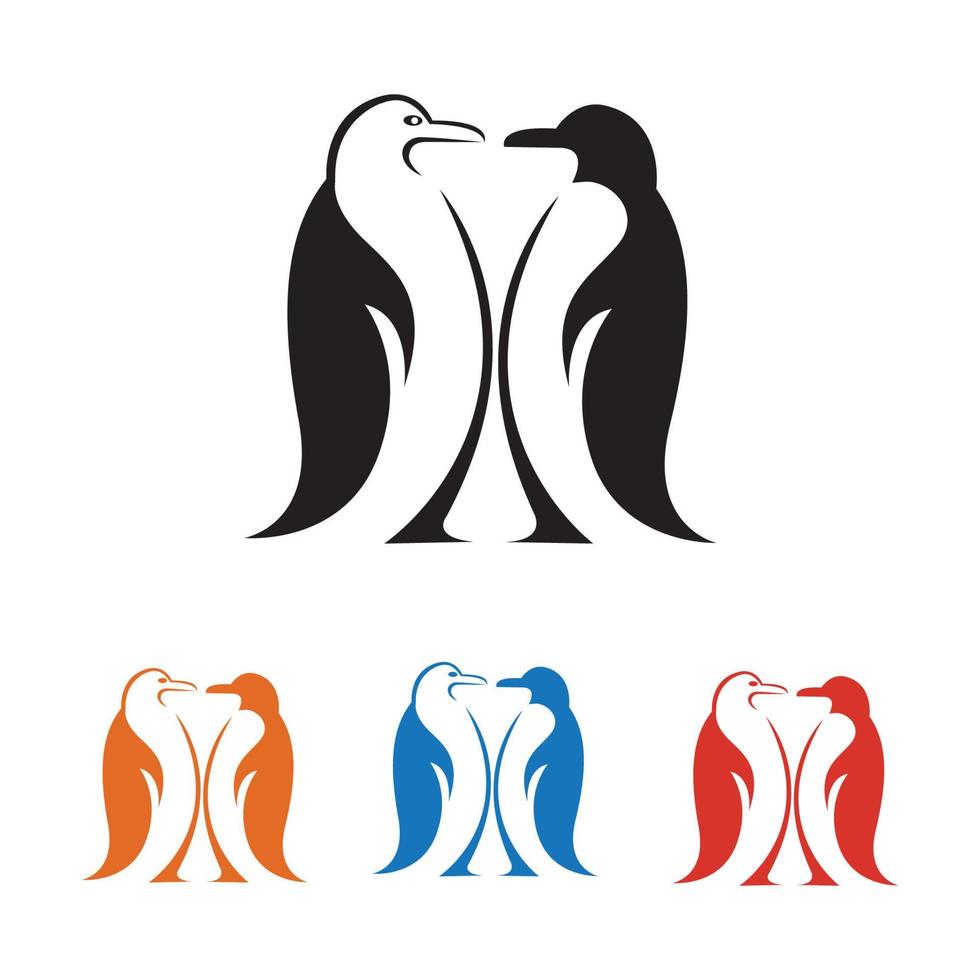 pinguïn logo afbeelding vector