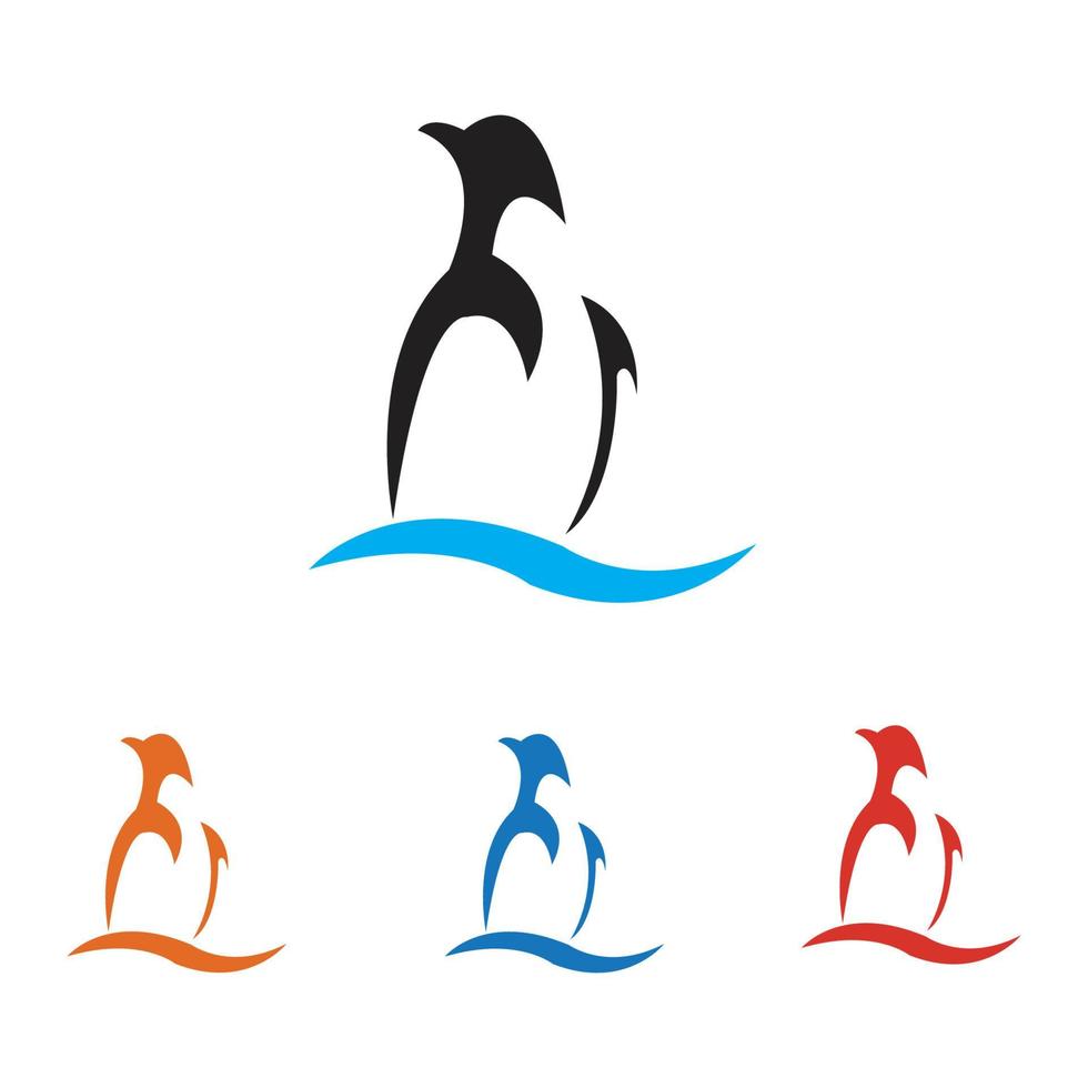 pinguïn logo afbeelding vector
