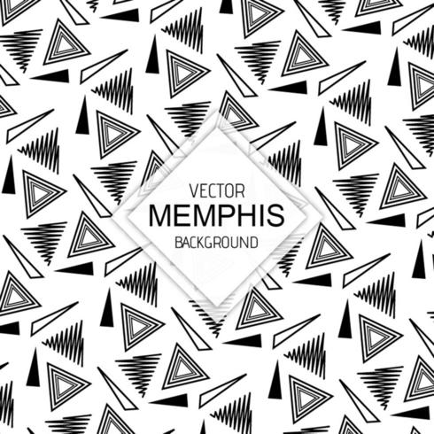 Zwart-witte Memphis-achtergronden vector