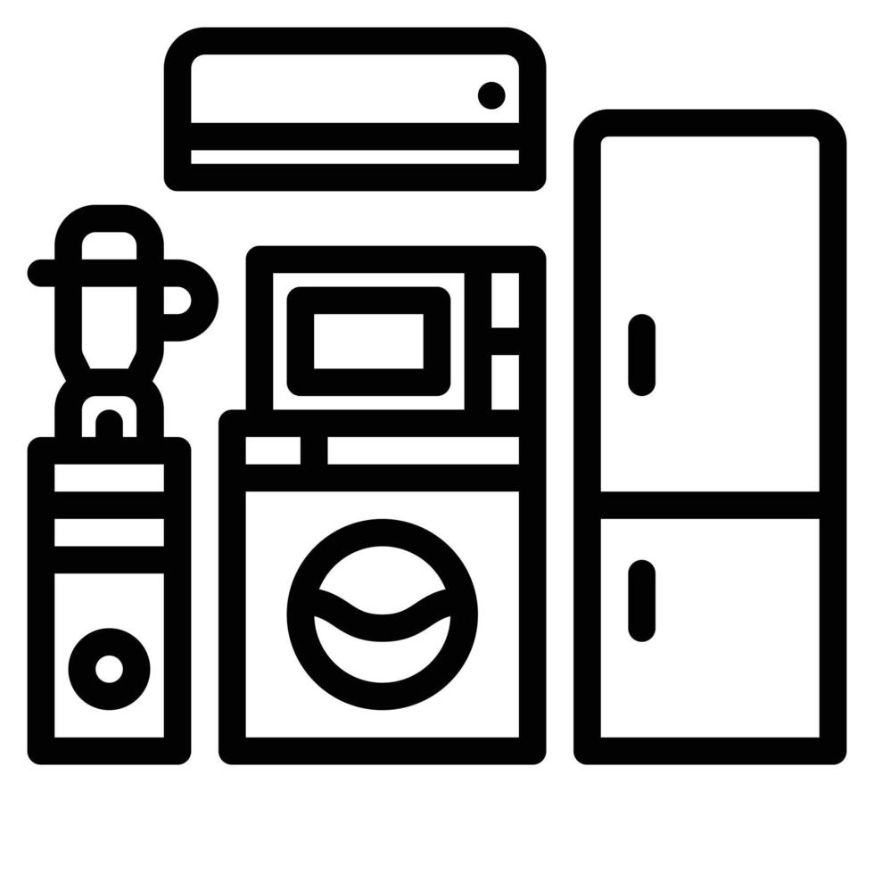 huishoudelijke apparaten pictogram vectorillustratie. vector