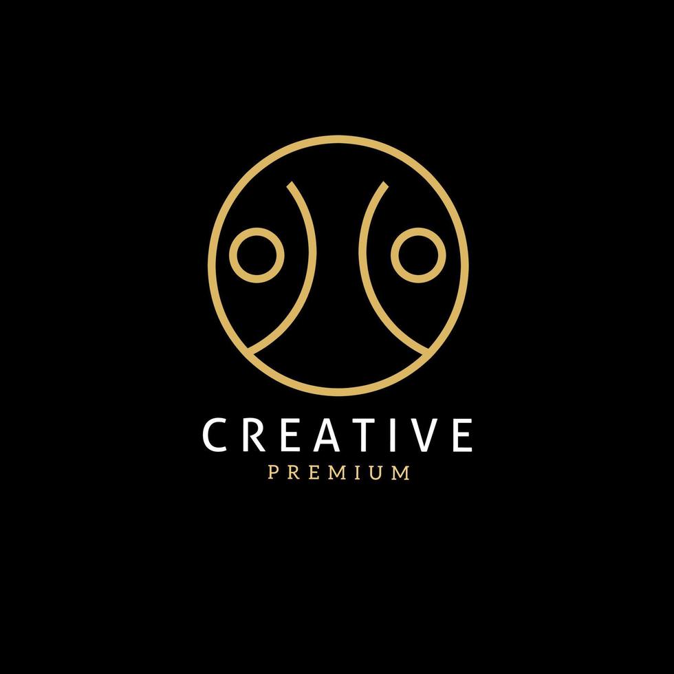 abstract luxe logo vector