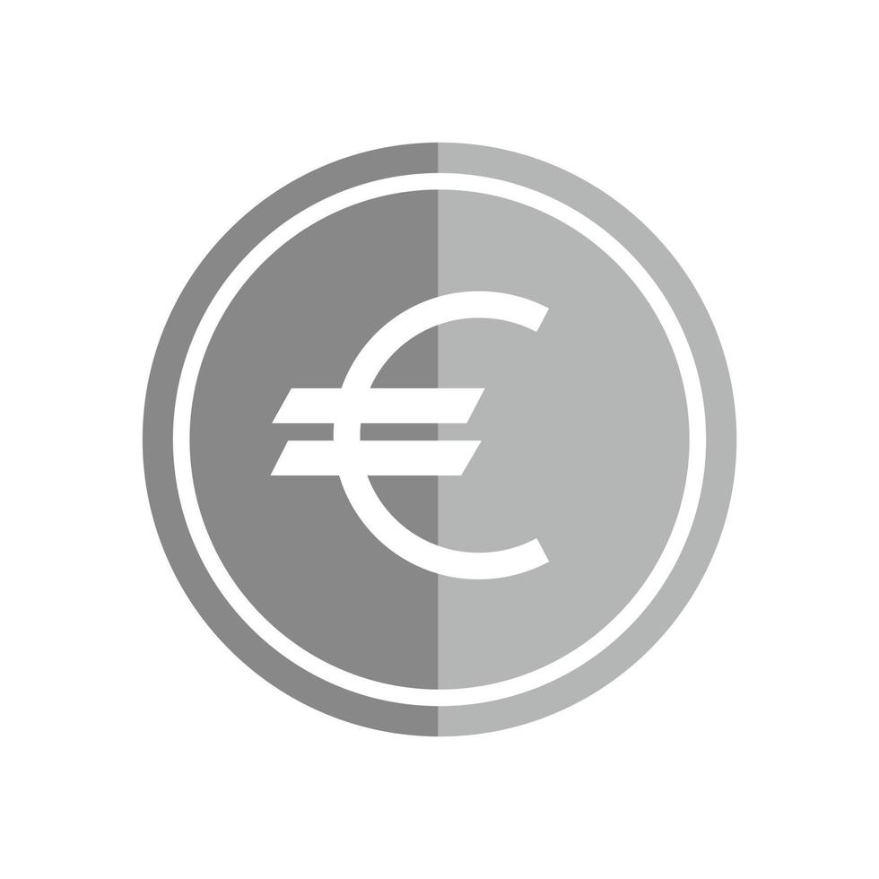 euro teken pictogram, euro vectorillustratie. vector