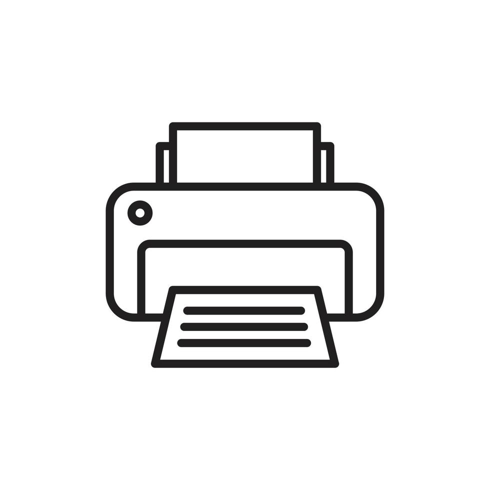 printer pictogram sjabloon zwarte kleur bewerkbaar. printer pictogram symbool platte vectorillustratie voor grafisch en webdesign. vector